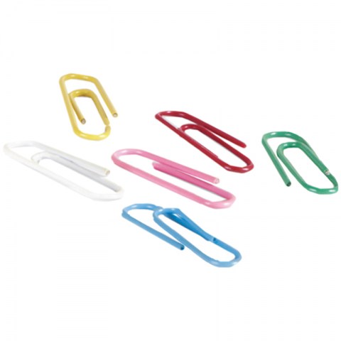 Скрепки 28мм цветные - купить в Минске